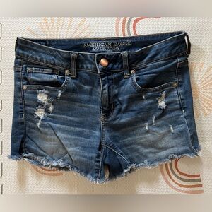 American Eagle Midi Cut Off Shorts